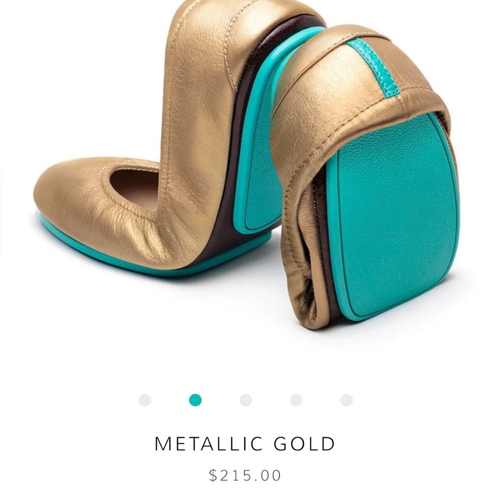 Tieks by Gavrieli in Metallic Gold - Size Women's 5